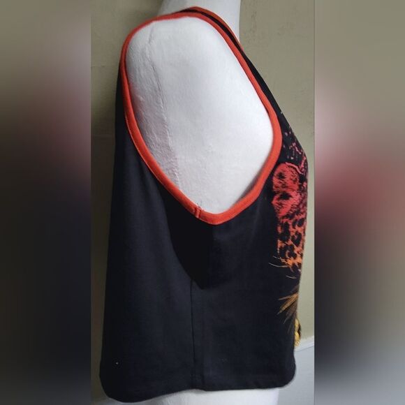 Def Leppard One Shoulder Crop Top - Picture 2 of 6